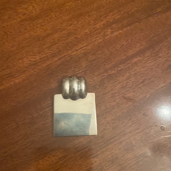 New sterling silver, engravable pendant. approximately 1 in.² - Picture 3 of 7